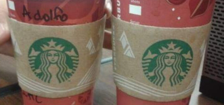 Nome no copo Starbucks
